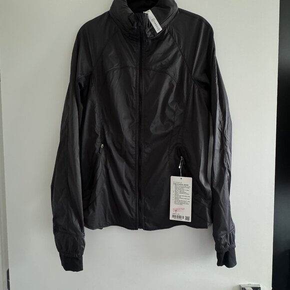 NWT lululemon Goal Crusher Jacket Sz 8 Black - Picture 3 of 6